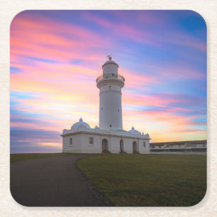 vuurtoren van Macquarie Sydney, Australië Kartonnen Onderzetters