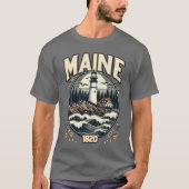  vuurtoren van Maine T-shirt (Voorkant)