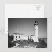 Vuurtoren van Manitou Island Briefkaart (Voorkant / Achterkant)