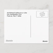 vuurtoren van Marblehead Briefkaart (Achterkant)