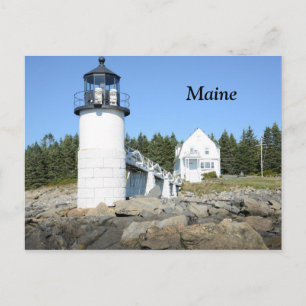 vuurtoren van Marshall Point in Maine Briefkaart
