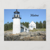 vuurtoren van Marshall Point in Maine Briefkaart (Voorkant)