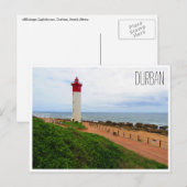 vuurtoren van Mhlanga, groen Briefkaart (Voorkant / Achterkant)