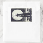 Vuurtoren van Michigan Island Rechthoekige Sticker (Tas)