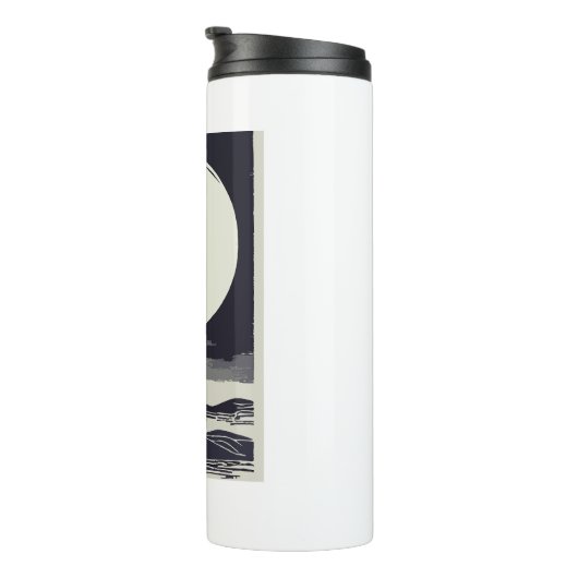 Vuurtoren van Michigan Island Thermosbeker (Geroteerd rechts)