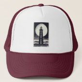 Vuurtoren van Michigan Island Trucker Pet (Voorkant)