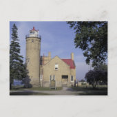Vuurtoren van Michigan Old Mackinac Point Briefkaart (Voorkant)