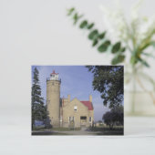 Vuurtoren van Michigan Old Mackinac Point Briefkaart (Staand voorkant)
