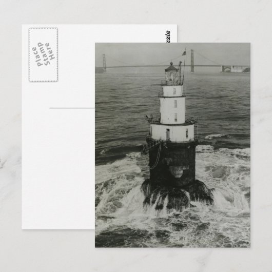 vuurtoren van Mile Rocks Briefkaart (Voorkant / Achterkant)