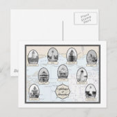 vuurtoren van Mississippi Briefkaart (Voorkant / Achterkant)