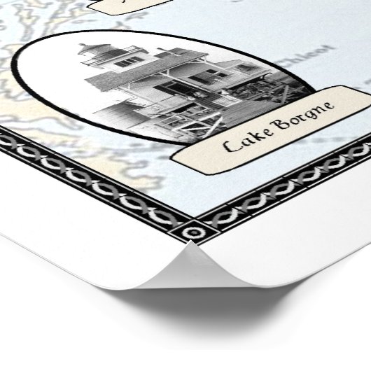 vuurtoren van Mississippi Poster (Hoek)