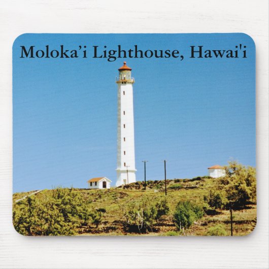 vuurtoren van Moloka'i, Hawai'i Mousepad Muismat (Voorkant)