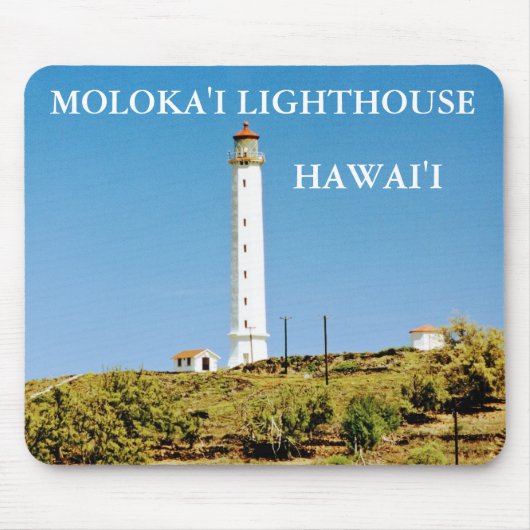 vuurtoren van Moloka'i, Hawai'i Mousepad Muismat (Voorkant)