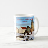 Vuurtoren van Monhegan Island, Mok Maine (Voorkant rechts)