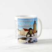 Vuurtoren van Monhegan Island, Mok Maine (Voorkant rechts)