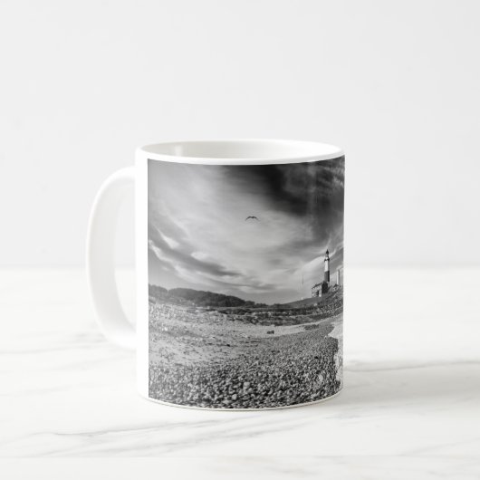 vuurtoren van Montauk - het einde Koffiemok (Voorkant links)