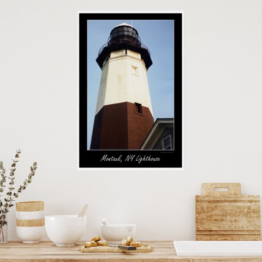 vuurtoren van Montauk NY Poster (Keuken)