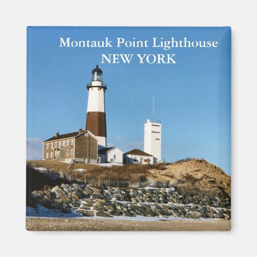 Vuurtoren van Montauk Point, New York Magnet (Voorkant)