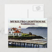 vuurtoren van Mukilteo, Briefkaart van Washington (Voorkant / Achterkant)