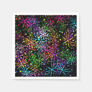 Vuurtoren van Napkin-regenboogvuurwerk Servet