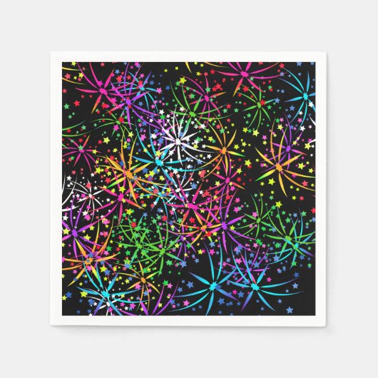 Vuurtoren van Napkin-regenboogvuurwerk Servet (Voorkant)