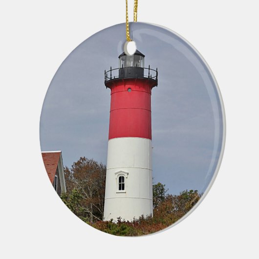 vuurtoren van Nauset Keramisch Ornament (Links)