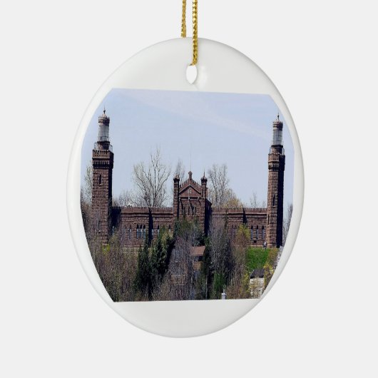 vuurtoren van Navesink Twin Lights Keramisch Ornament (Rechts)