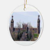 vuurtoren van Navesink Twin Lights Keramisch Ornament (Links)