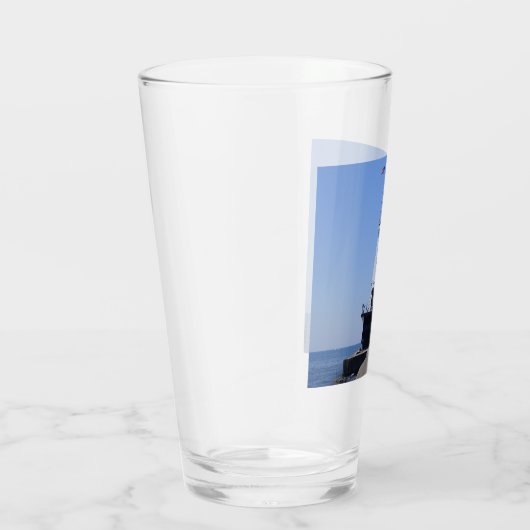 Vuurtoren van North Pierhead, Ludington, MI Glas (Rechts)