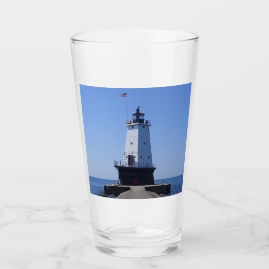 Vuurtoren van North Pierhead, Ludington, MI Glas (Voorkant)