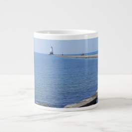 Vuurtoren van North Pierhead, Ludington, MI Grote Koffiekop