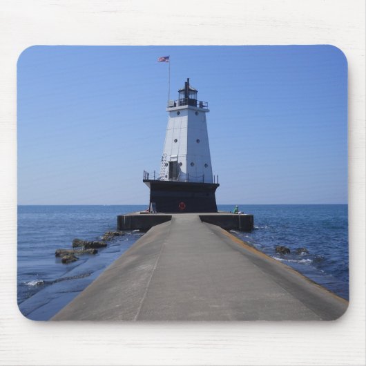 Vuurtoren van North Pierhead, Ludington, MI Muismat (Voorkant)