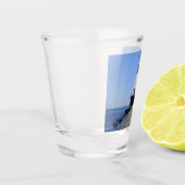 Vuurtoren van North Pierhead, Ludington, MI Shot Glas (Links)