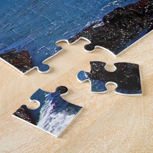 vuurtoren van nubbles ( Cape Neddick ) Puzzle Legpuzzel (Zijkant)