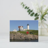 Vuurtoren van Nubbles - New England Briefkaart (Staand voorkant)