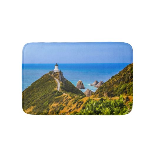 vuurtoren van Nugget Point, Nieuw-Zeeland Badmat (Voorkant)