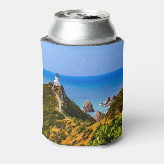 vuurtoren van Nugget Point, Nieuw-Zeeland Blikjeskoeler (Blikje Achterkant)