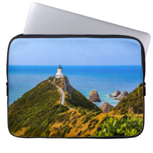 vuurtoren van Nugget Point, Nieuw-Zeeland Laptop Sleeve