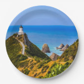 vuurtoren van Nugget Point, Nieuw-Zeeland Papieren Bordje (Voorkant)