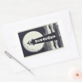 Vuurtoren van Ocracoke North Carolina Moon Rechthoekige Sticker (Envelop)