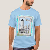 vuurtoren van Ocracoke T-shirt (Voorkant)