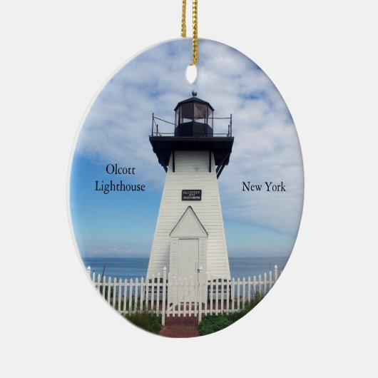 vuurtoren van Olcott Keramisch Ornament (Rechts)
