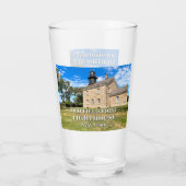 Vuurtoren van Old Field Point, New York Pint Glass Glas (Achterkant)