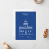 Vuurtoren van Old Point Loma - Californië - AD Notitiekaartje (Voorkant / Achterkant in situ)