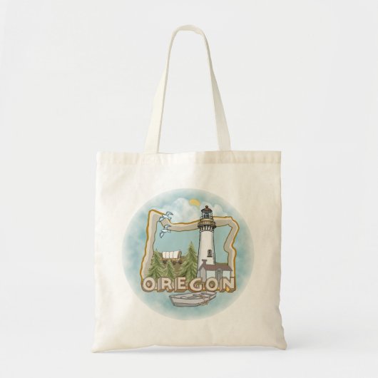 vuurtoren van Oregon Tote Bag (Voorkant)