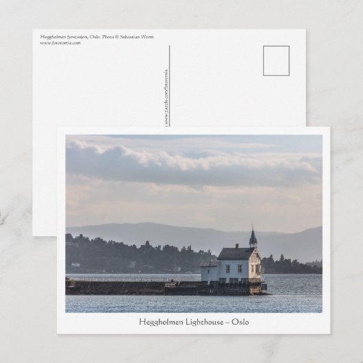 vuurtoren van Oslo Briefkaart (Voorkant / Achterkant)