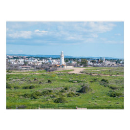 Vuurtoren van Paphos, Cyprus Perfect Poster