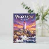 Vuurtoren van Peggy's Cove Canada Briefkaart (Staand voorkant)