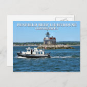 vuurtoren van Penfield, Briefkaart van Connecticut (Voorkant / Achterkant)