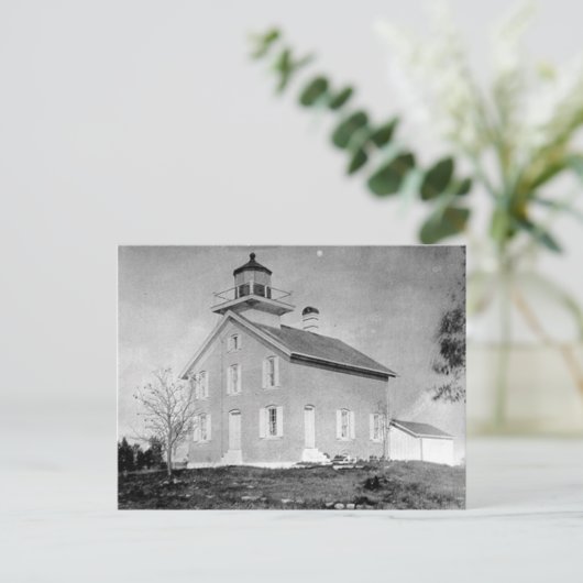 Vuurtoren van Pilot Island Briefkaart (Staand voorkant)